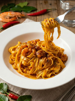 Singapore Laksa Pasta with Real Prawn Meat